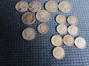 lot 62 image: Washington Quarters, Dimes