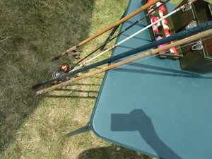 lot 79 image: Fishing Poles, Tackle Box