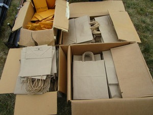 lot 96 image: Kraft Paper Bags, Mailers