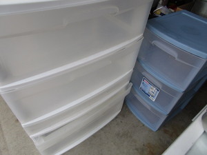 lot 146 image: Cabinets - Three Plastic