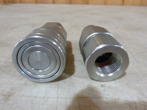 Set of Flat Face Couplers for Skidsteer