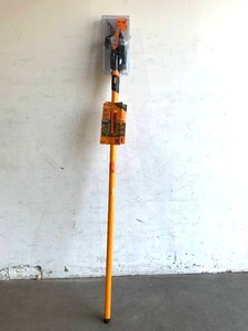 lot 110 image: LOT OF 2 Fiskars PowerLever 1-18 in. Cut Capacity Steel Saw Blade 15 in. Fiberglass Pole 14 ft. Tree Pruners