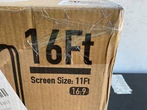 lot 134 image: TKLoop 16Ft IndoorOutdoor Inflatable Movie Screen with Built-in Fan