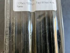 lot 158 image: Pack of 10 - 1020 Plant Trays without Holes
