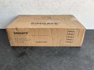 lot 187 image: SINGAYE 5 Tier Adjustable Metal Storage Shelf