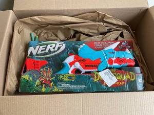 lot 188 image: NERF DinoSquad Tricera-Blast Dart Blaster