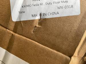 lot 327 image: KIKIMO Tesla All Weather Model Y Floor Mats