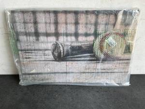 lot 329 image: Rugby Sports 24 x 16 inch Baseball Canvas Print
