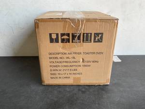 lot 334 image: DAWAD 19 qt. Countertop Stainless Steel Toaster Oven Air Fryer Combo