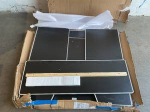 lot 24 image: Amara 4 ft. Black Laminate Foldable Portable Bar