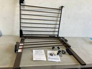 lot 222 image: Cumbor Adjustable 29.5-46 inch Black Auto Close Safety Baby Gate