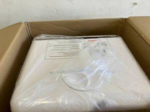 lot 231 image: AIRMSEN White Portable Countertop Mini Dishwasher with 5L Built-in Water Tank, 5-Washing Programs & Air-Dry Function