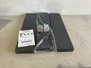 lot 232 image: Fixwal Set of Three Black Floating Wall Shelves