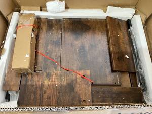 lot 241 image: ODK Brown File Cabinet with 2 Drawers and Wheels