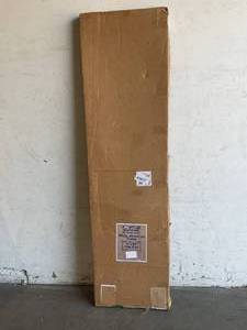 lot 41 image: Ideal Pet Products White Aluminum Adjustable Height 77-58 to 80-38 Pet Patio Door