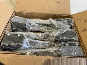 lot 252 image: Sekcen 6-Pcs 4x4 Metal Fence Post Anchor Ground Spike for Mailbox Deck Railing