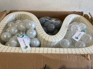 lot 259 image: Little Big Playroom Triangle on Ivory Memory Foam Ball Pit with 200 Balls
