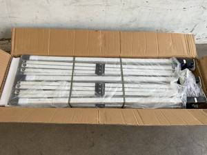 lot 54 image: CAJECUS 10 x 10 Pop Up White Canopy with Air Vent on The Top
