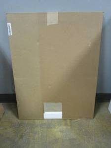 lot 308 image: Glacier Bay Shaila 24 in. x 31 in. Single Framed Vanity Mirror in White