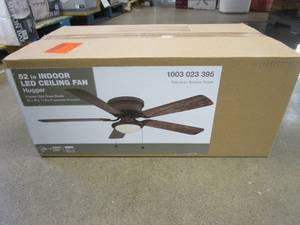 lot 440 image: Hugger 52 in. LED Espresso Bronze Ceiling Fan (OPEN BOX)