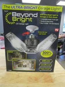 lot 501 image: BEYOND BRIGHT 3500 Lumens 11.5 in. Single Pole Occupancy LED Flush Mount Garage Light (OPEN BOX)