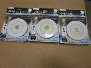 lot 588 image: 3 PACK - Sensor Brite Ultra-Overhead Motion Activated LED Night Light Bulb (OPEN PACKAGING)