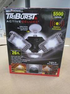 lot 598 image: BEYOND BRIGHT 3500 Lumens 11.5 in. Single Pole Occupancy LED Flush Mount Garage Light (OPEN BOX)