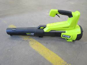 lot 600 image: RYOBI ONE HP 18V Brushless 110 MPH 350 CFM Cordless Variable-Speed Jet Fan Leaf Blower (Tool Only) (SLIGHTLY USED)
