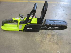 lot 604 image: RYOBI ONE 18V 10 in. Battery Chainsaw (Tool Only) (SLIGHTLY USED)