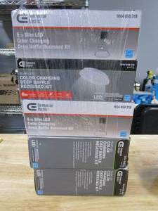 lot 564 image: 5 PACK - Commercial Electric True Baffle High Lumen 6 in. Selectable CCT New Construction and Remodel Integrated LED Recessed Lighting Kit