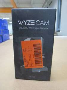 lot 629 image: Wyze 1080p Indoor WiFi Smart Home Camera - V2 Black (OPEN BOX)