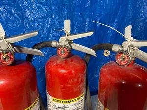 lot 68 image: 3 fire extinguishers