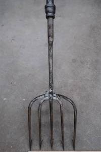 lot 78 image: VINAGE SPEAR WITH EXTRA LONG HANDLE