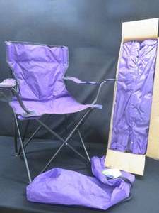 lot 82 image: NEW MYSTIC TAILGATE FOLDING POP UP TABLE  4 CHAIRS