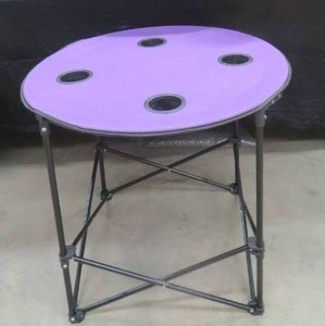 lot 84 image: NEW MYSTIC TAILGATE FOLDING POP UP TABLE  4 CHAIRS