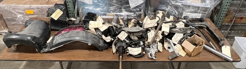lot 502 image: 1983 Honda CB650SC Parts