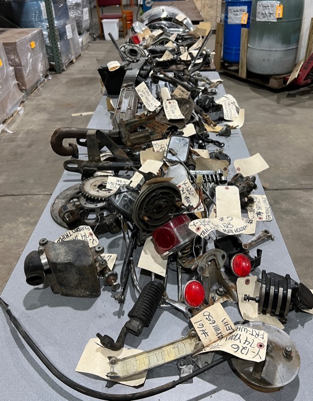 lot 509 image: 1974 Yamaha 125 & 1981 Yamaha Maxim 650 Parts