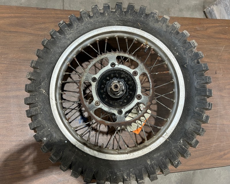 lot 729 image: 1983 Honda XR500R Rear Wheel