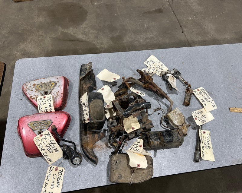 lot 762 image: 1970 Honda CL450 Parts