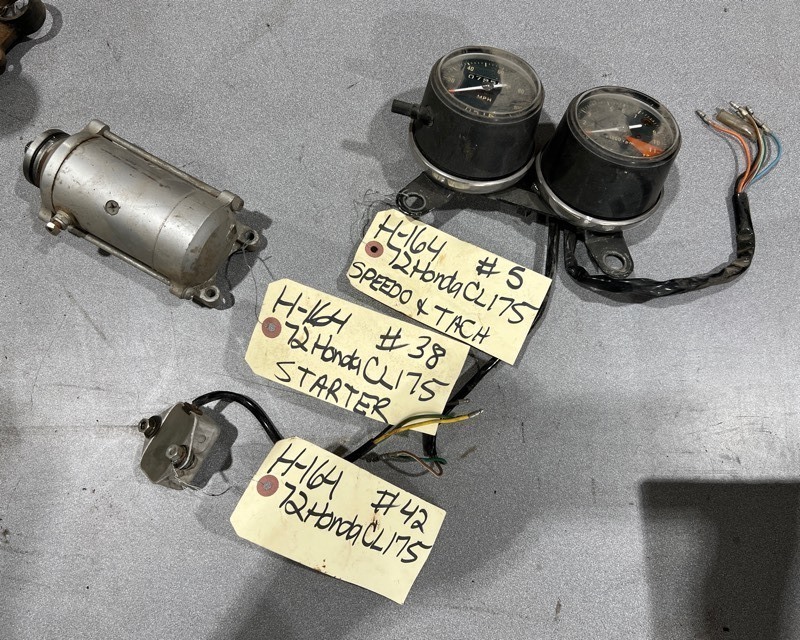 lot 783 image: 1972 Honda CL175 Parts