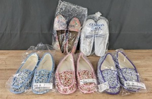 lot 134 image: Cushion Walk by Avon Womens Shoes, Size 10, & Assortment of Womens Slippers, Size Large K