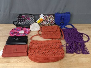lot 158 image: 10 NEW Assorted Purses, Handbags, and Clutches K