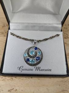 lot 29 image: NEW Marsala Necklace with Marcasite K