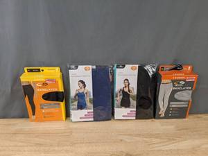 lot 143 image: (4) NEW Womens Size XL Athletic Baselayer Pants and Tank Tops (C9 by Champion, Crane) K