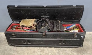lot 90A image: DU-HA Black Tote Portable StorageTool Box All-In-One Storage with Tools B