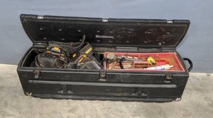 lot 142A image: DU-HA Black Tote Portable StorageTool Box All-In-One Storage with Tools B
