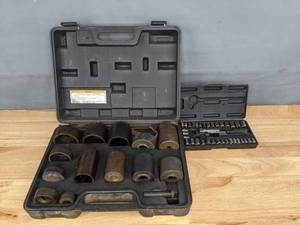 lot 99A image: Socket Set and Pittsburgh Master Ball Joint Adapter Set B