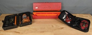 lot 146A image: Safety Triangles With Case, Viking Compact Power Pack and Indy 5 Bottle Jack B