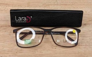 lot 185A image: NEW Lara D Eyeglasses&nbspGlasses w Display Lenses and Black Case L
