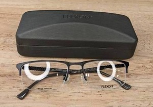lot 207 image: New Flexon Eyeglasses with Display Lenses and Case L